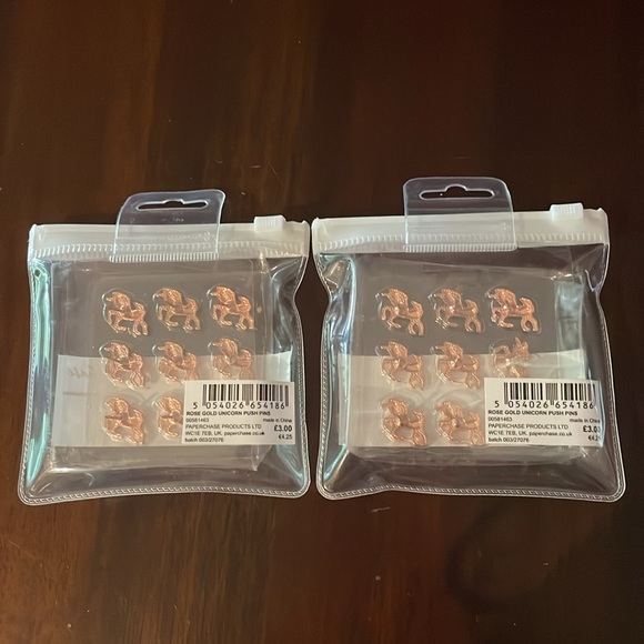 Paperchase Unicorn Push Pins - 2 Sets - Picture 2 of 3